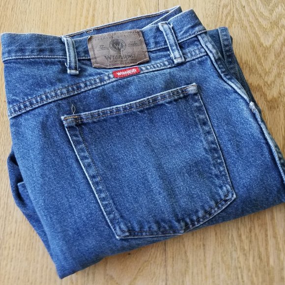 Wrangler Jeans 42x30 Mens Regular Straight Denim #3 - Picture 1 of 9